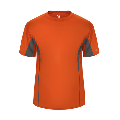 Badger Sport Drive Tee (414700-026604), Color 'Burnt Orange/Graphite'